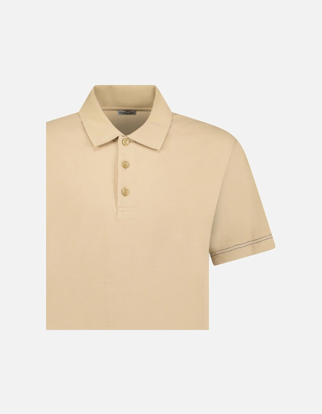 Embroidery Signature Logo Polo Birch Beige