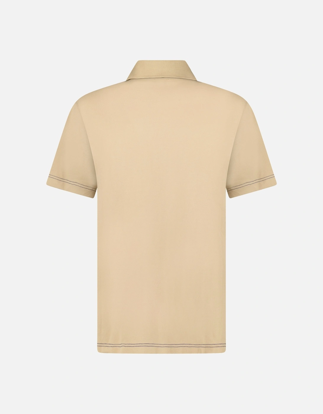 Embroidery Signature Logo Polo Birch Beige