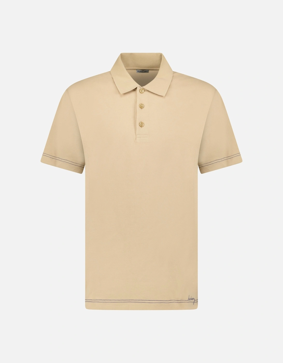 Embroidery Signature Logo Polo Birch Beige, 5 of 4