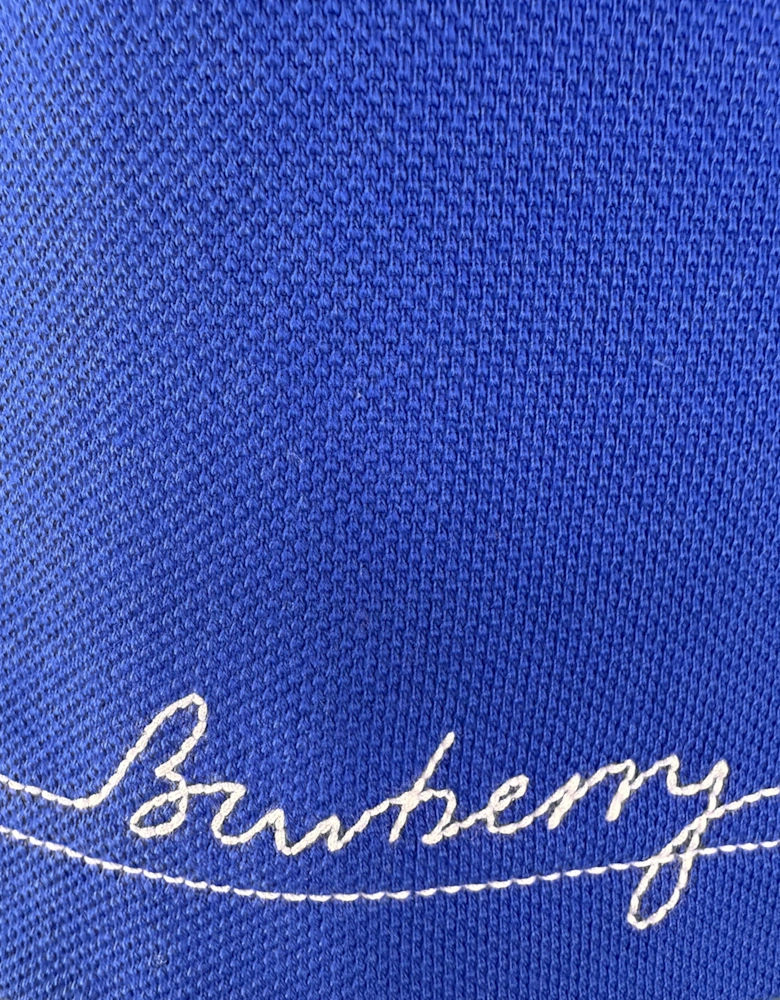 Embroidery Signature Logo Polo Blue
