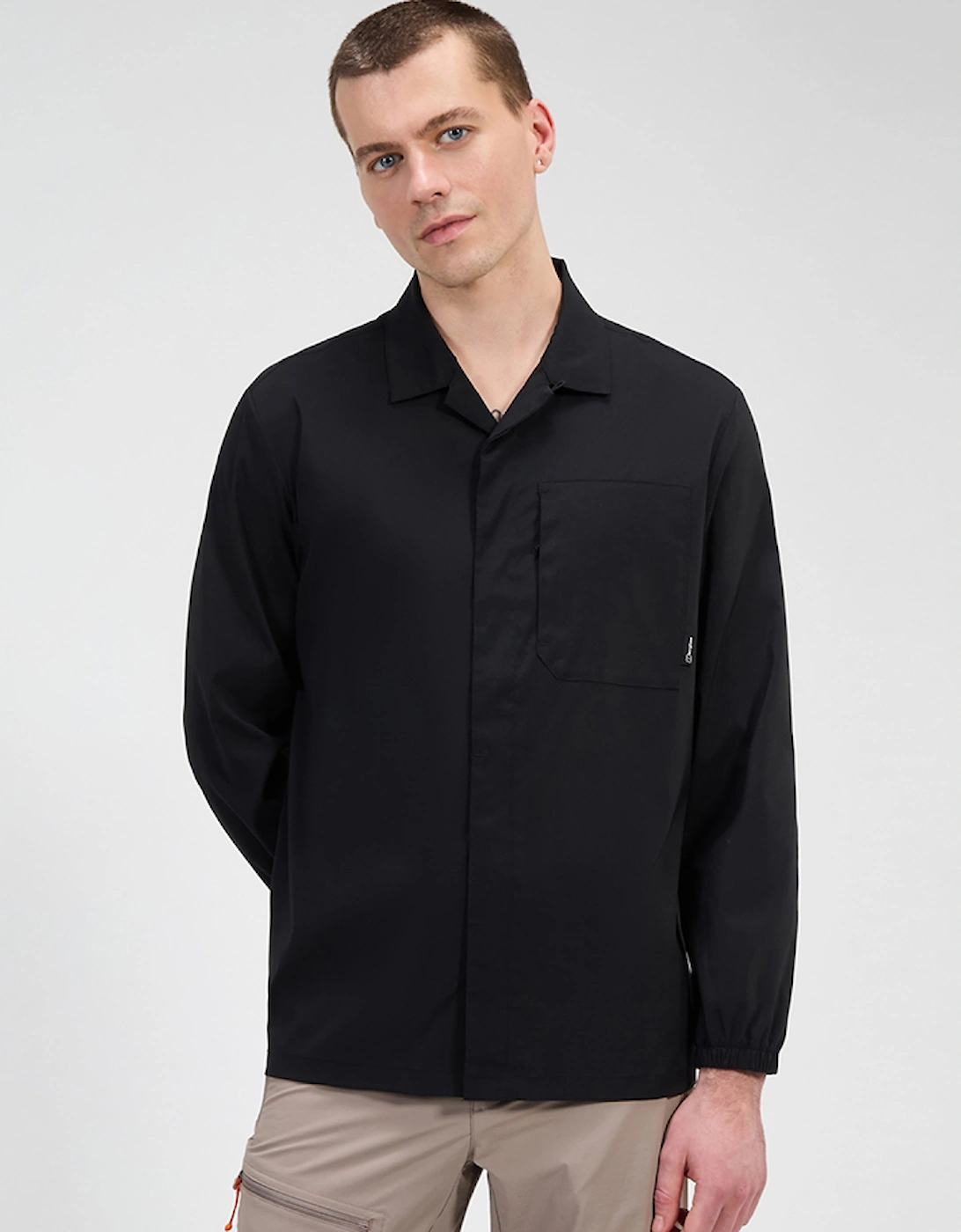 Berghaus Men's Black Bergahus Explorer Long Sleeve Overshirt - Size Large