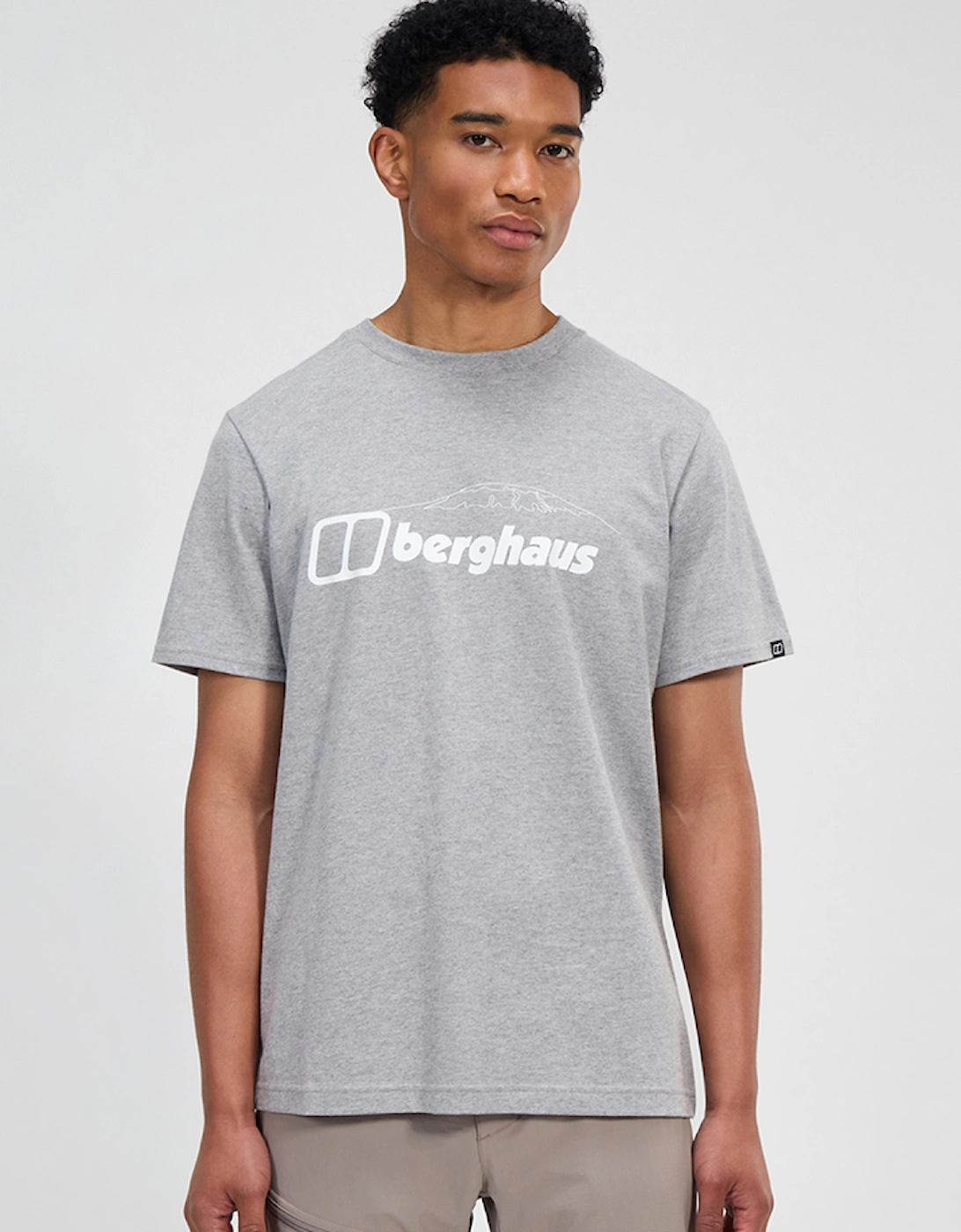 Berghaus Men's Grey Mountain Checklist Short Sleeve T-Shirt - Size: 44