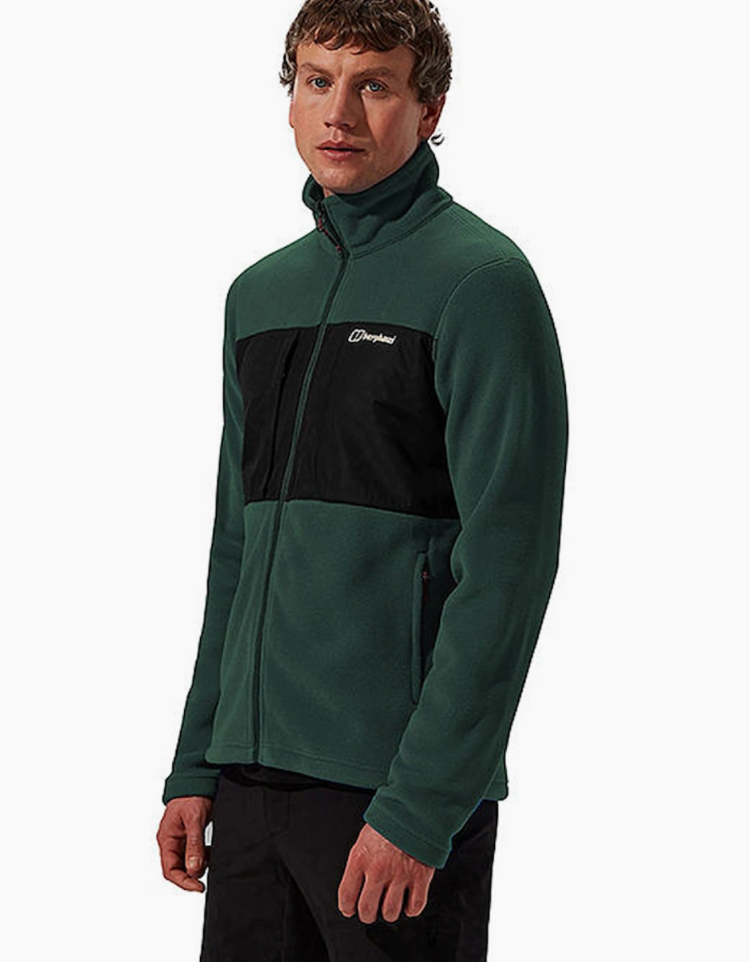 Men's Berghaus Prism Guide InterActive Polartec Fleece Jacket - Green - Size: 38/Regular