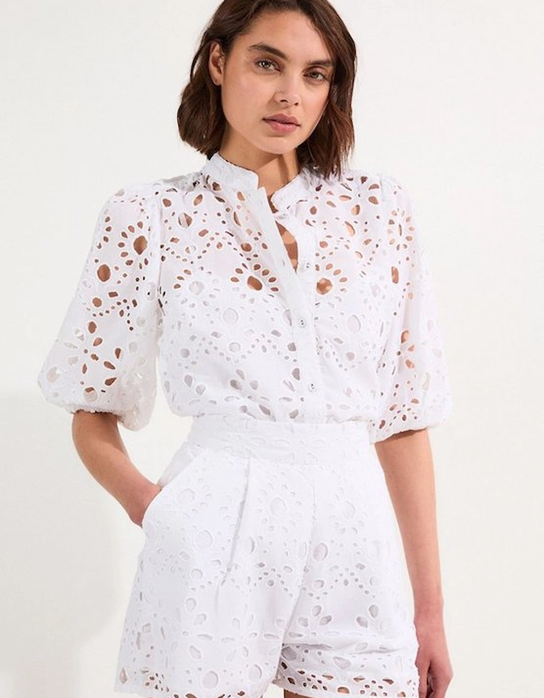 Cotton Broderie Woven Short, 5 of 4