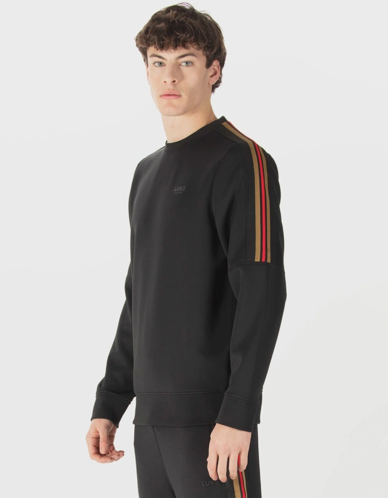 Luke1977 Daintree Colour Block Sweatshirt - Black
