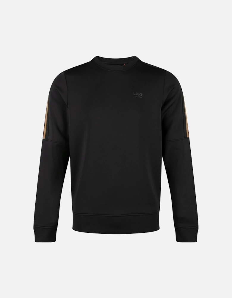 Luke1977 Daintree Colour Block Sweatshirt - Black