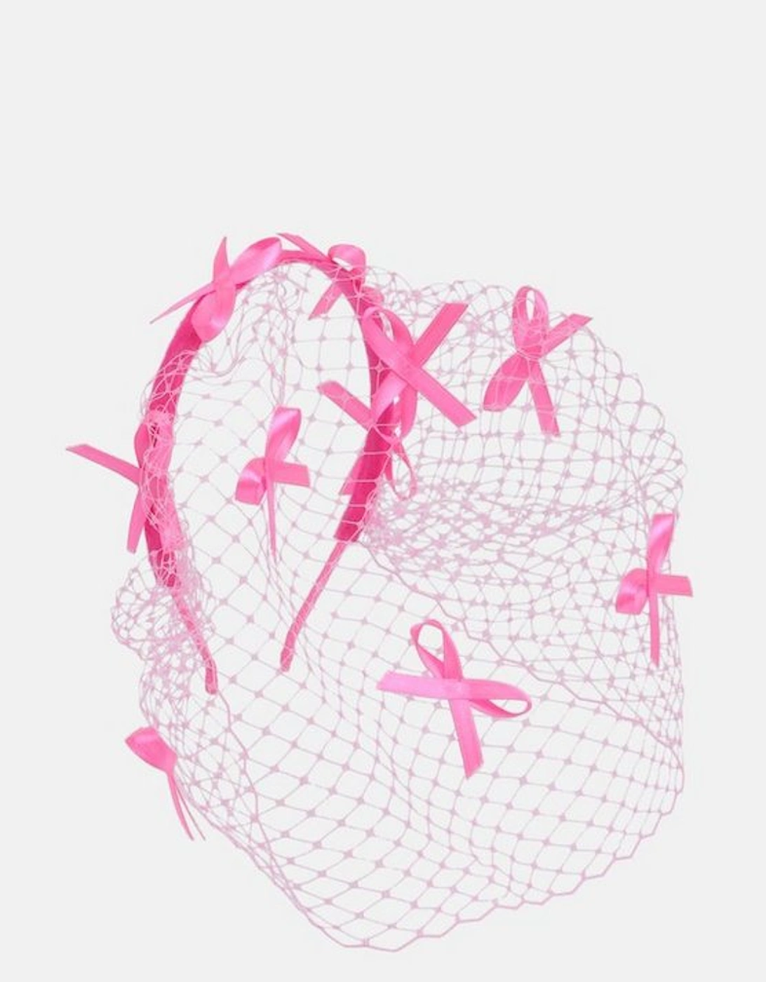 Mesh Bow Detailed Netting Fascinator
