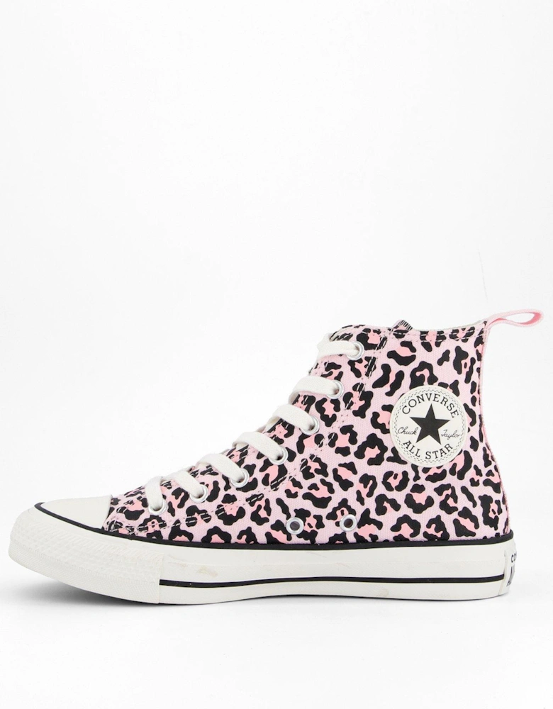 Junior Hi-Top Trainers - Animal Print