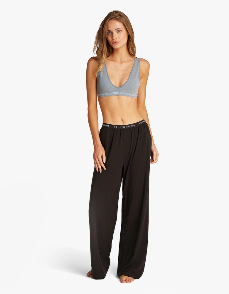 LOGO Womens Bralette Brisk Blue