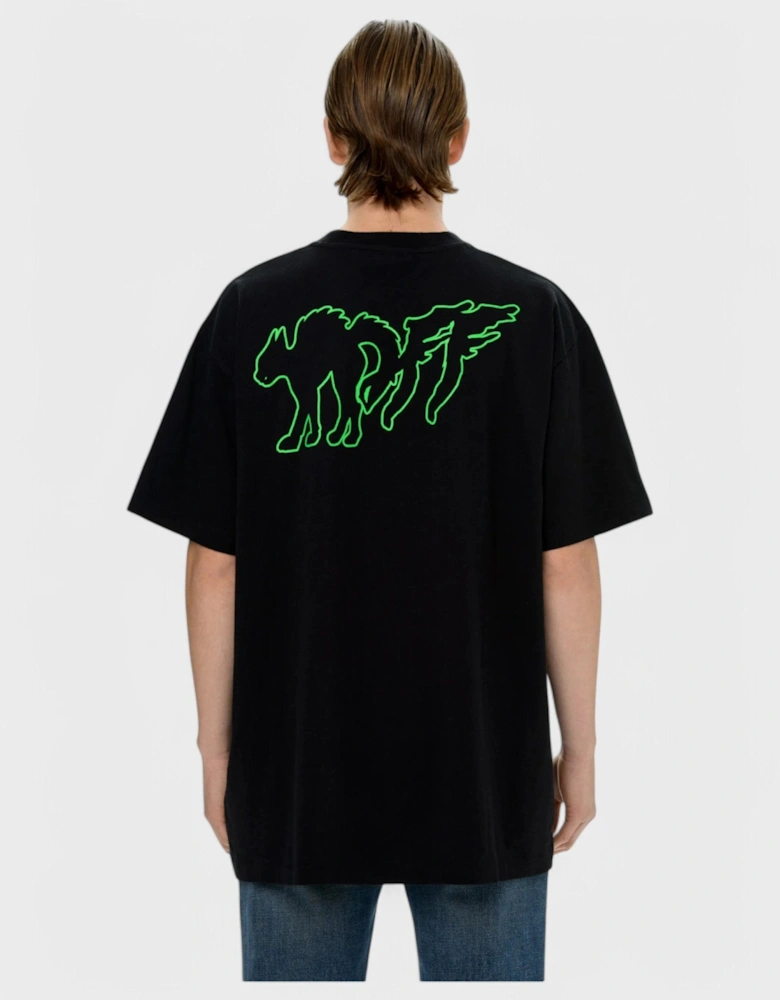 Mad Cat T-Shirt Black/Green