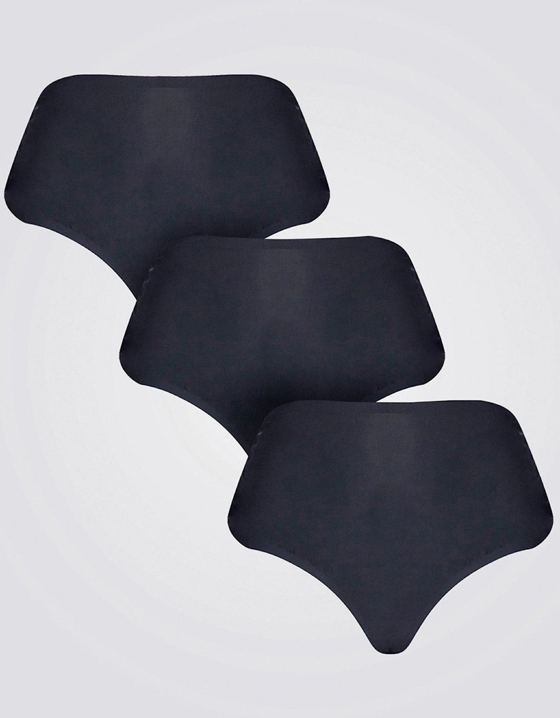 Bonded 3 Pack High Waist Briefs - Black, 2 of 1