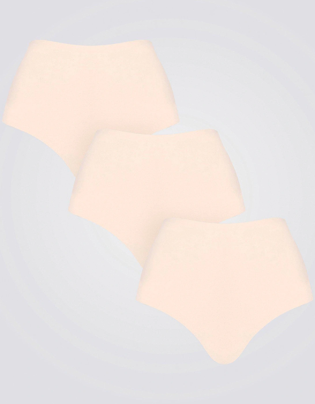 Bonded 3 Pack High Waist Briefs - Nude, 2 of 1