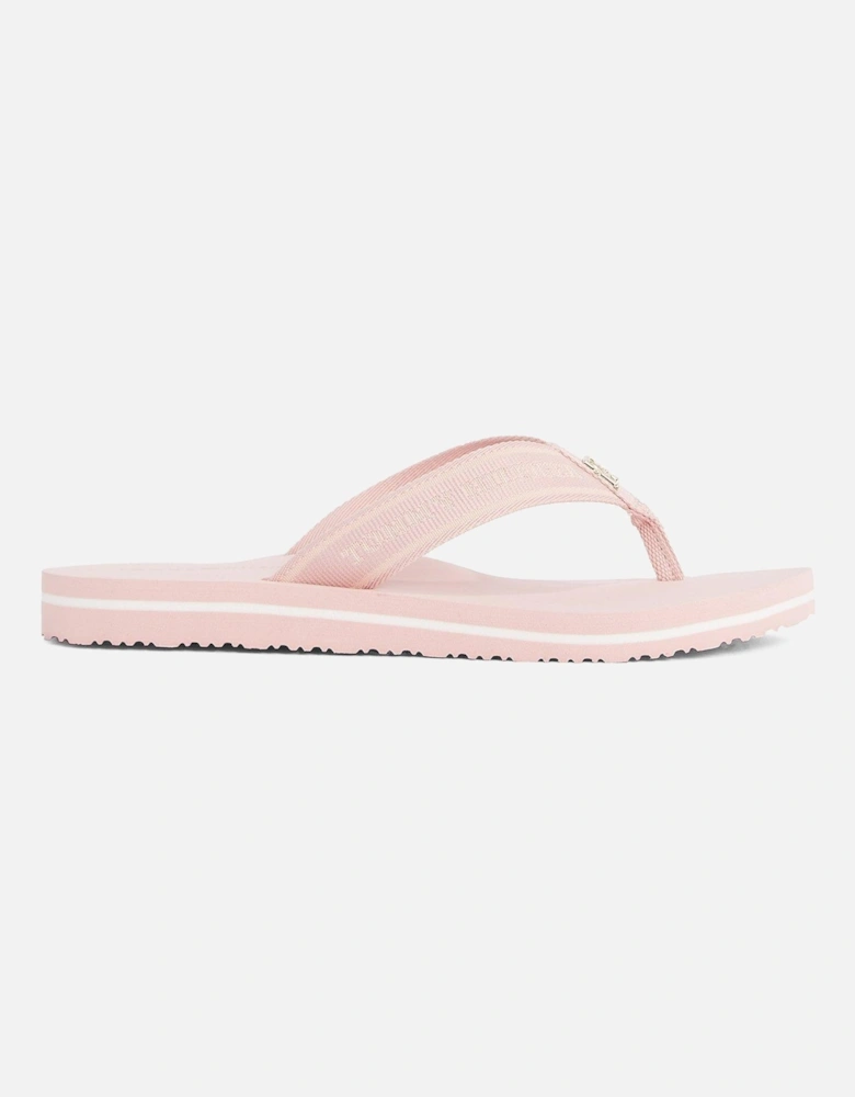 Logo Webbing Flip Flop - Pink