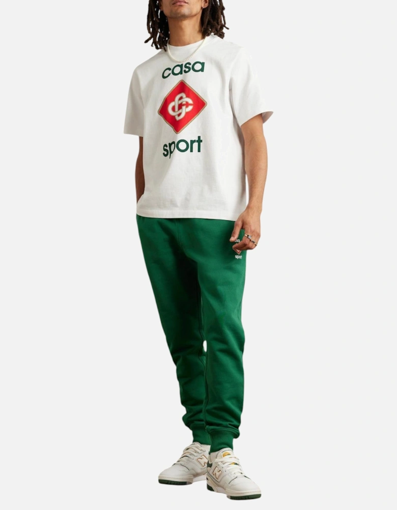 Men T Shirt Casa Sports Logo Printed Short Sleeve Crew Neck Summer Te