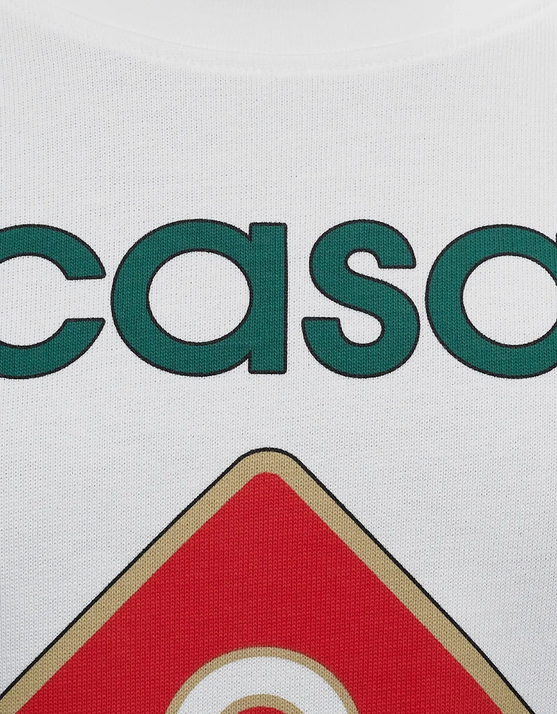 Men T Shirt Casa Sports Logo Printed Short Sleeve Crew Neck Summer Te