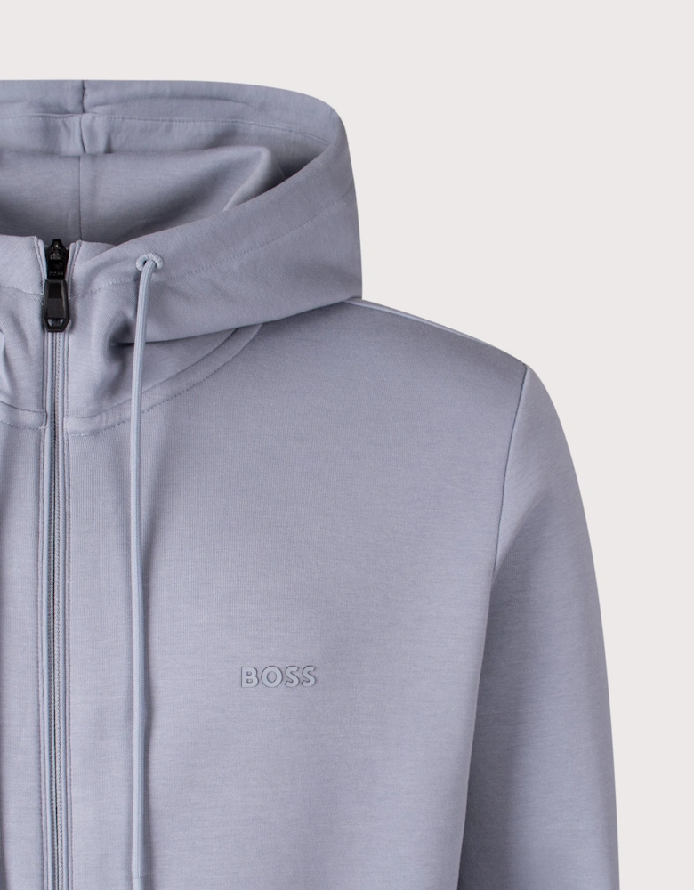 Zip Through Saggy Hoodie