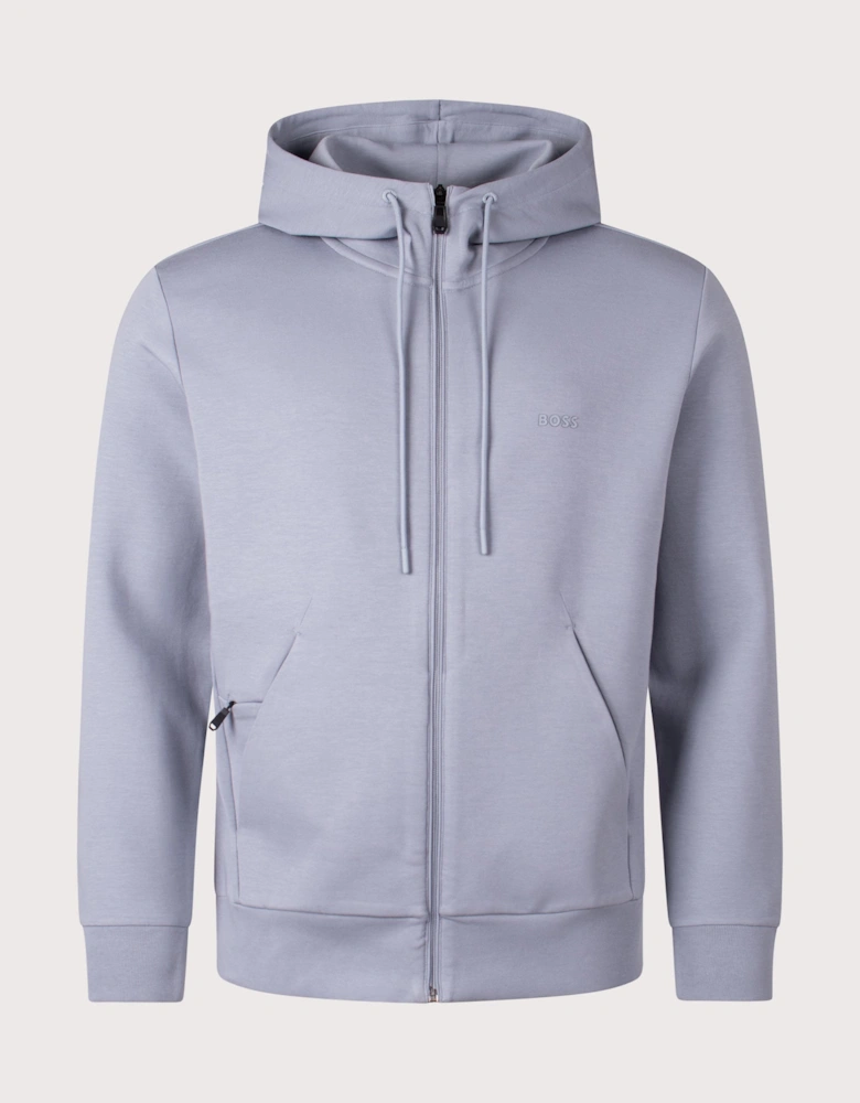 Zip Through Saggy Hoodie