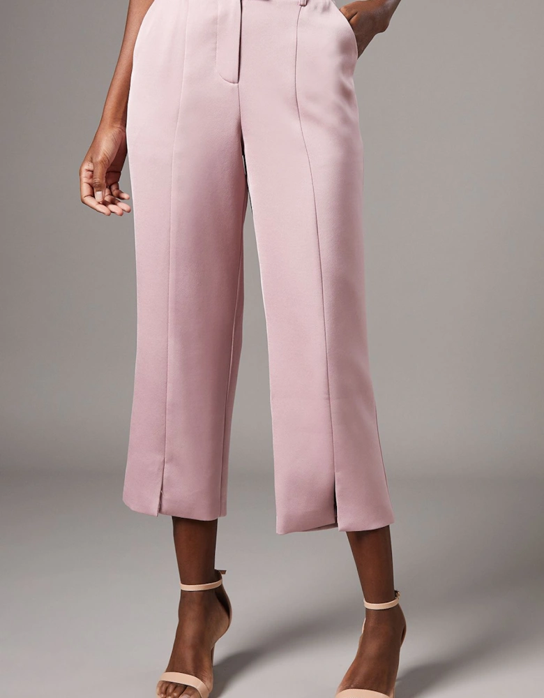 Split Front Crop Trouser