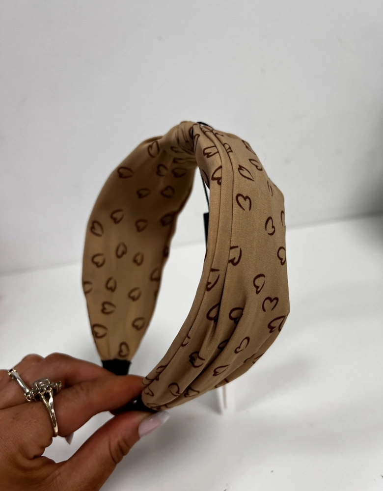 Hand Made Silk Blend Love Heart Headband