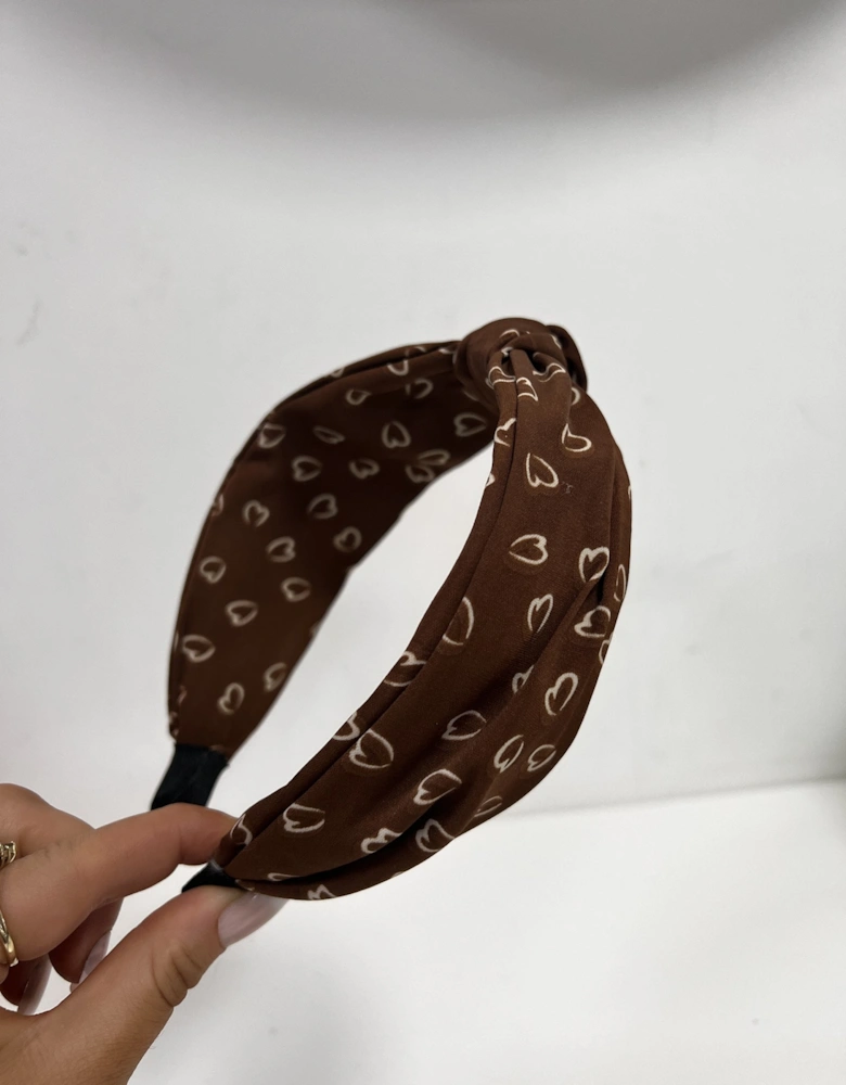 Hand Made Silk Blend Love Heart Headband