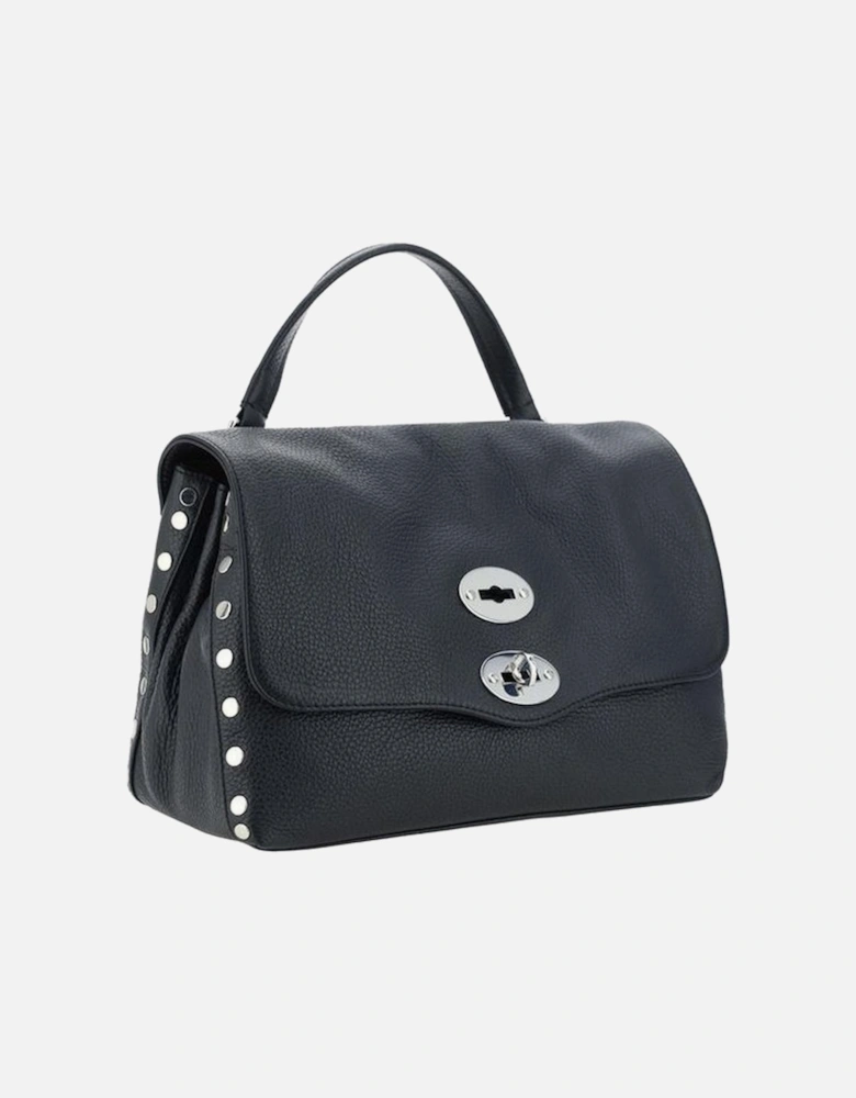 Calfskin Daily Postina Shoulder Bag Women - Black