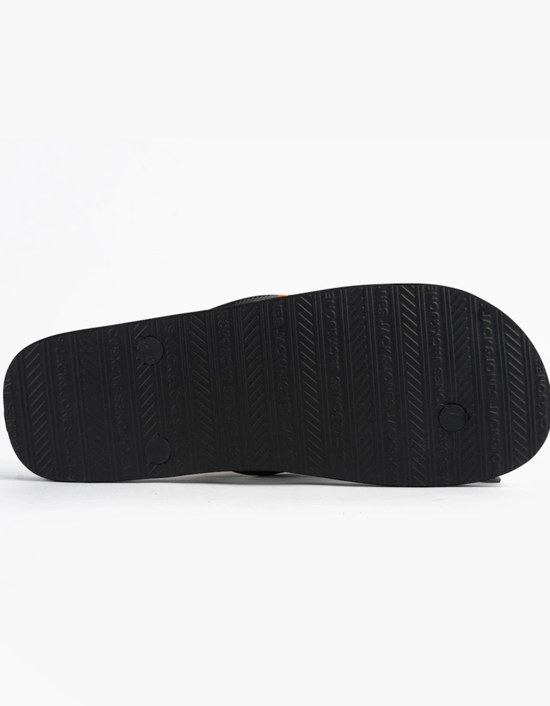 LOGO PALM PRINT Mens Sliders Anthracite