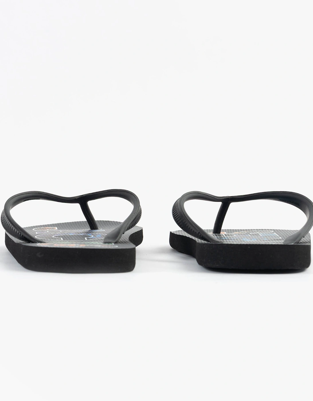 LOGO PALM PRINT Mens Sliders Anthracite