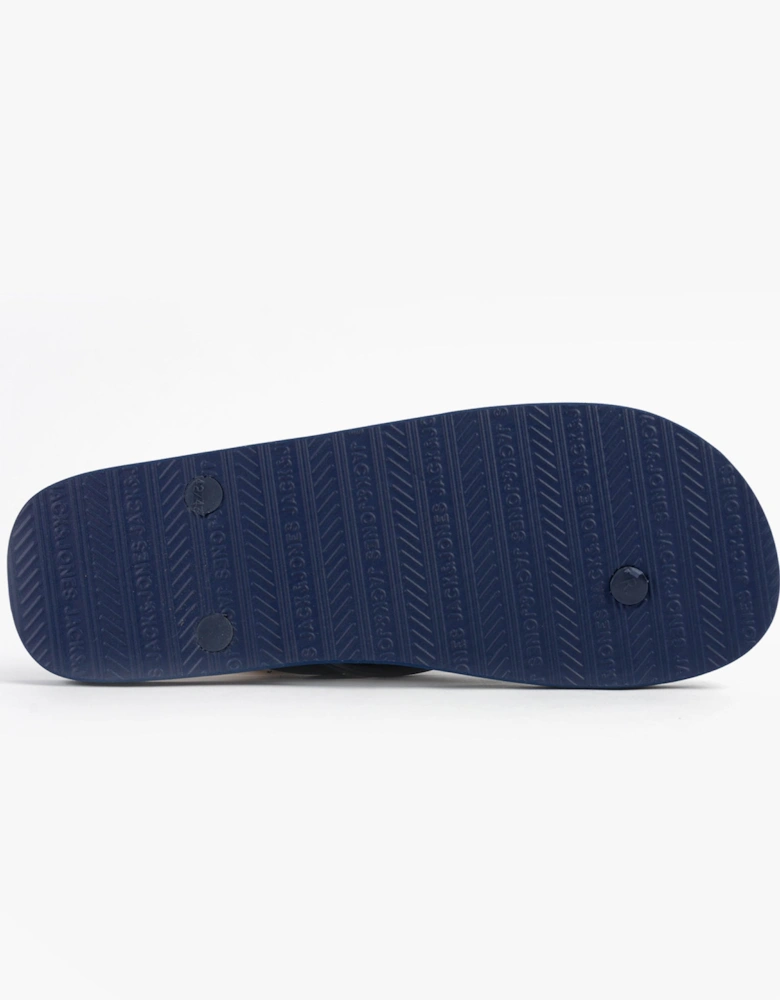 LOGO PALM PRINT Mens Sliders Medieval Blue