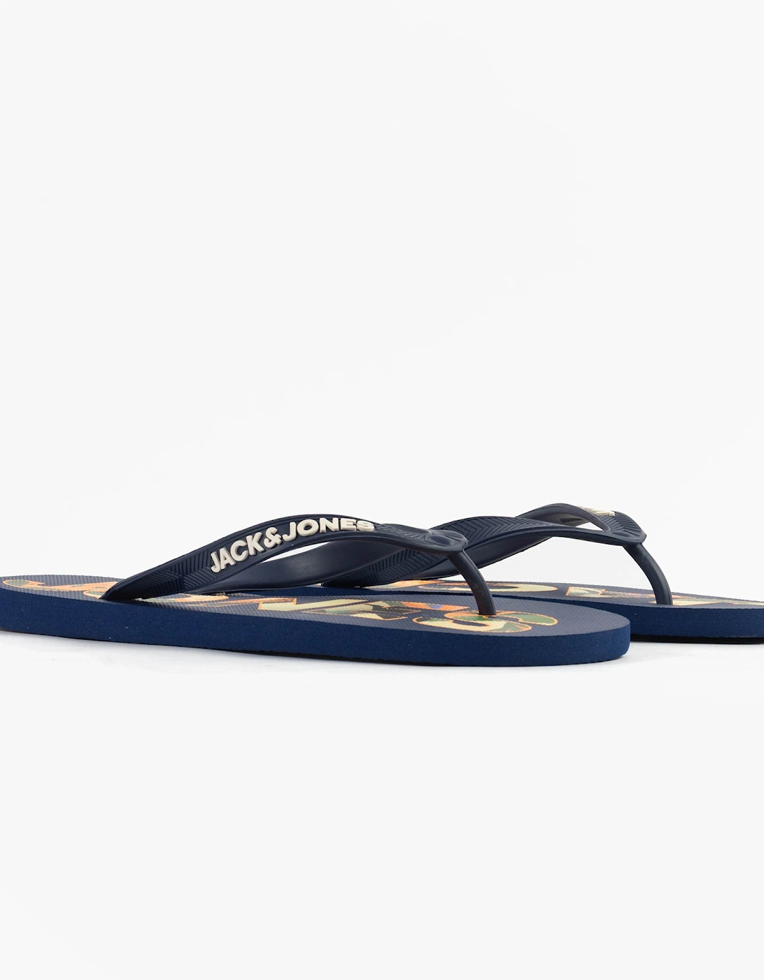 LOGO PALM PRINT Mens Sliders Medieval Blue, 5 of 4