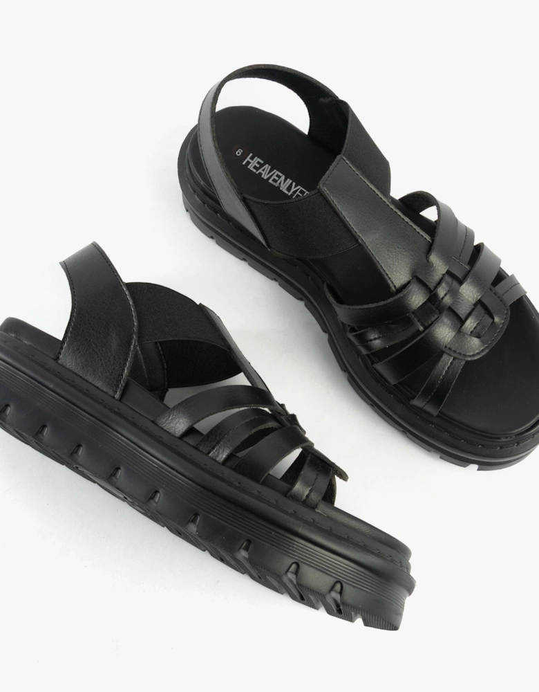 SAMORA Womens Sandals Black
