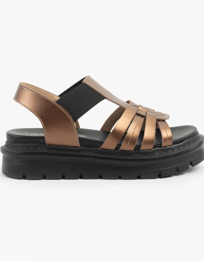 SAMORA Womens Sandals Bark