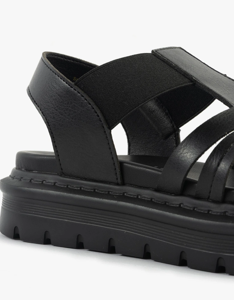 SAMORA Womens Sandals Black