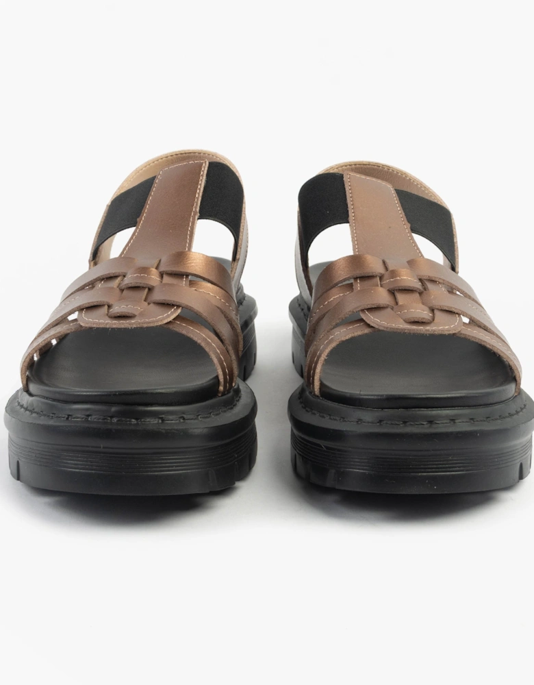 SAMORA Womens Sandals Bark