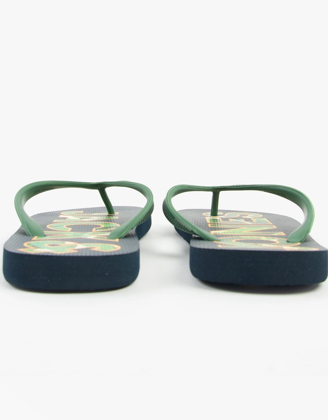 LOGO PALM PRINT Mens Sliders Navy Blazer