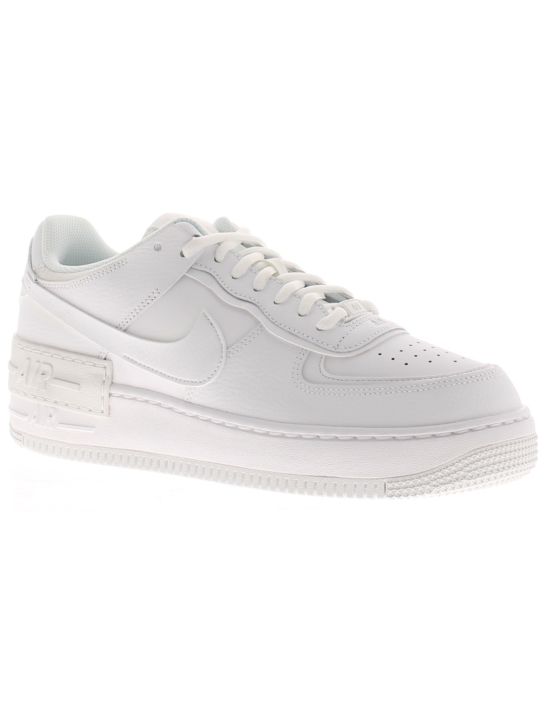 Women's Nike Womens Chunky Trainers AF1 Shadow Leather Lace Up white UK Size - Size: 5.5