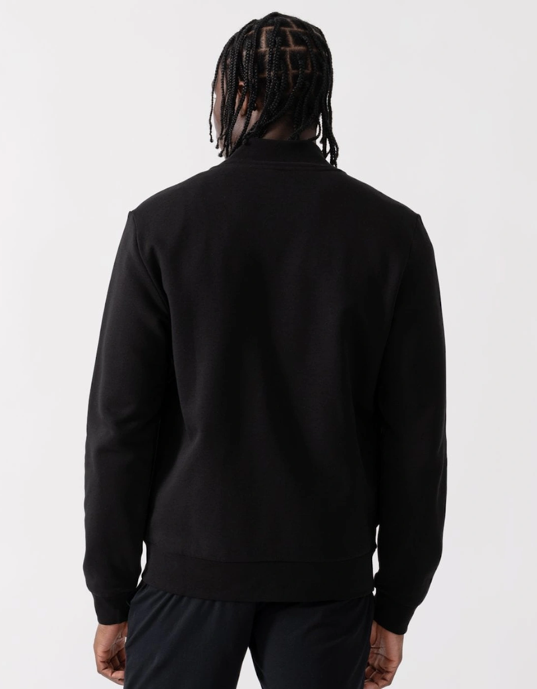 Regular Fit Brushed Fleece Mens Zippered Sweatshirt