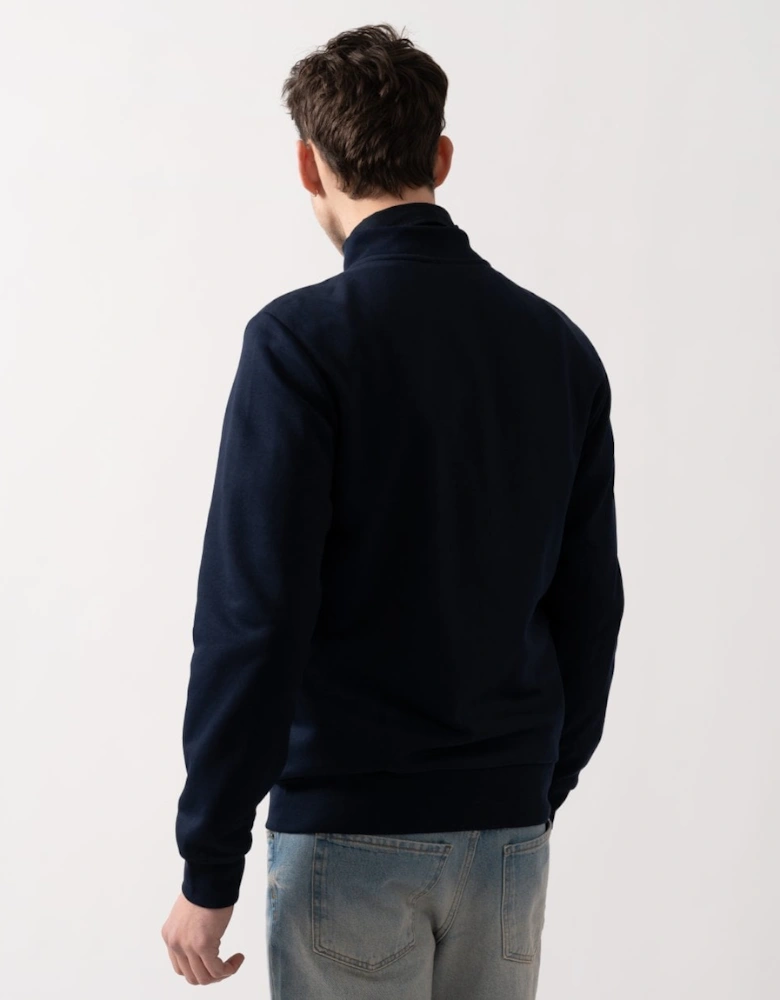 Regular Fit Brushed Fleece Mens Zippered Sweatshirt