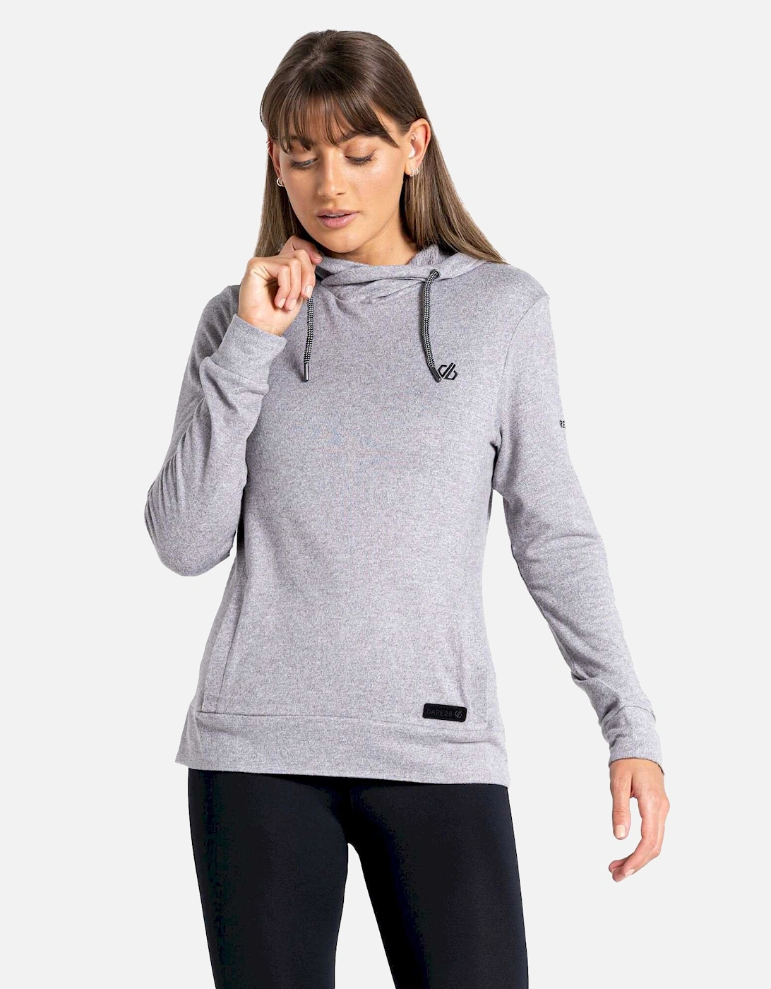 Womens/Ladies Out & Out Marl Fleece Hoodie