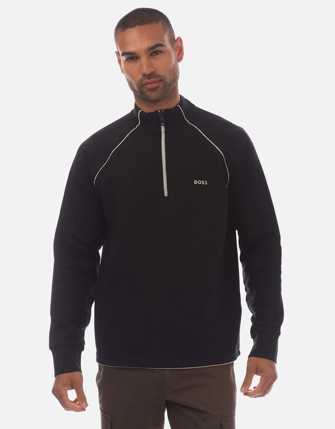 Zip-Neck Sweatshirt with Embossed Artwork, 5 of 4