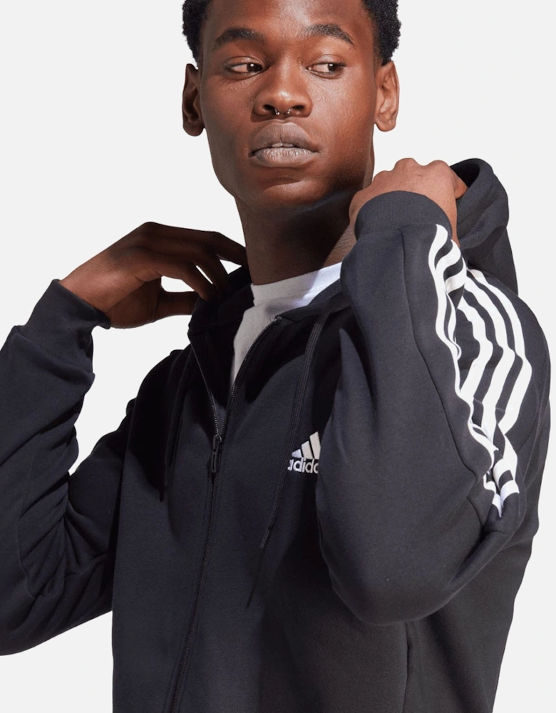 Essentials Fleece 3-Stripes Full-Zip Hoodie