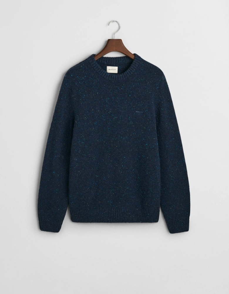 Mens Neps Wool Crew Neck Jumper