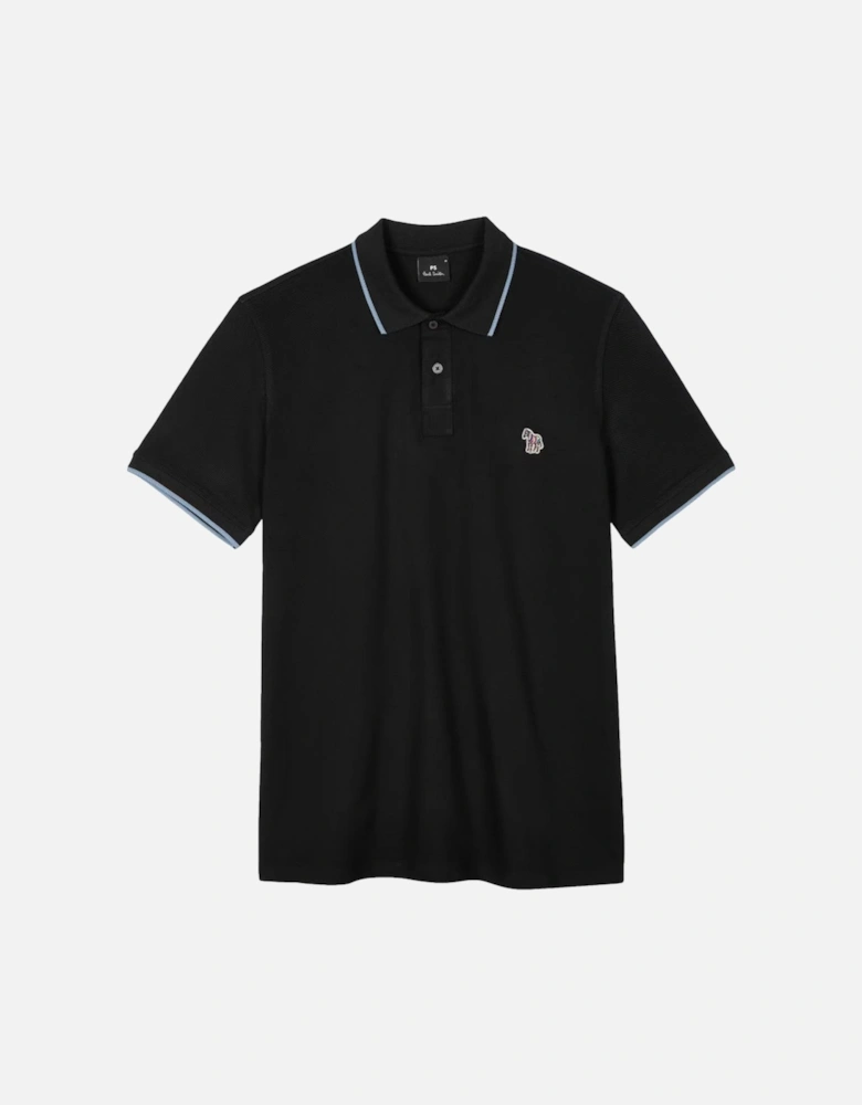 PS Zebra Badge Polo shirt 79 BLACK