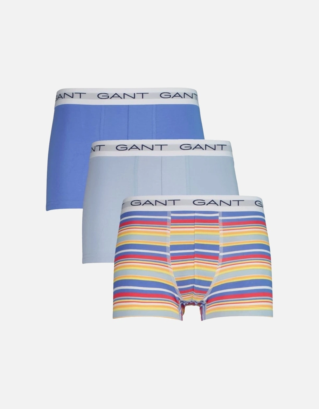3-Pack Stripe Print Boxer Trunks, Perfect Blue, 4 of 3