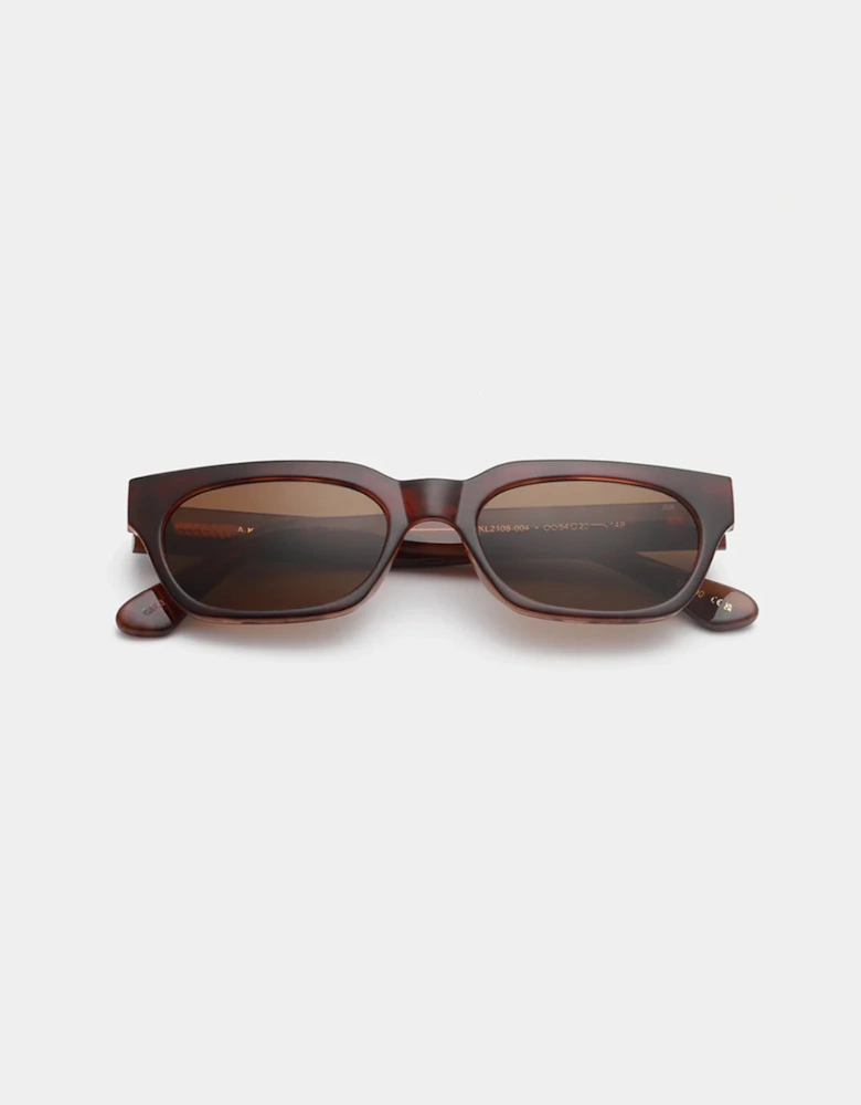 A Kjaerbede Bror Sunglasses Brown/Demi Light Brown Transparent