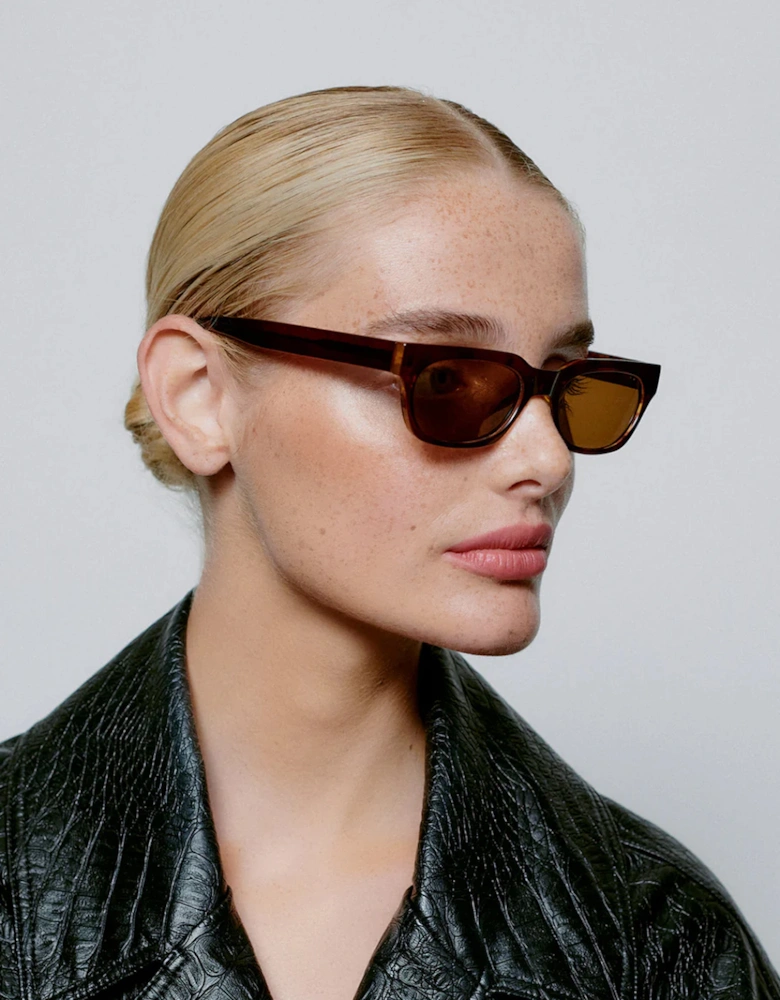A Kjaerbede Bror Sunglasses Brown/Demi Light Brown Transparent