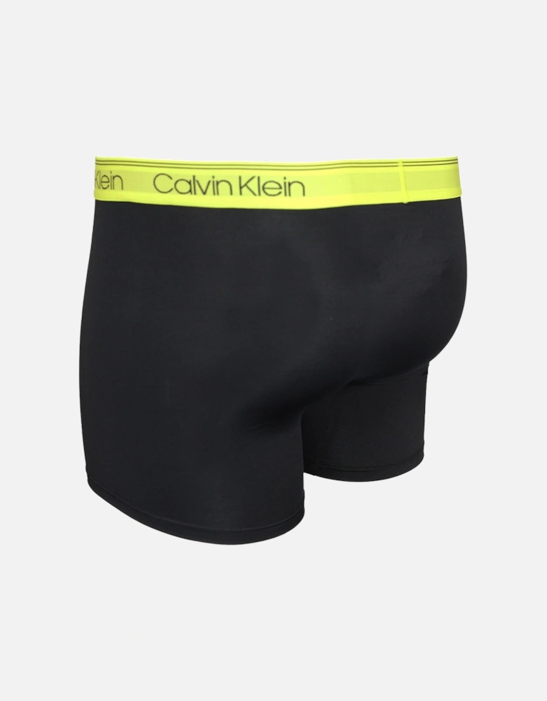 3-Pack Microfiber Stretch Boxer Briefs, Black