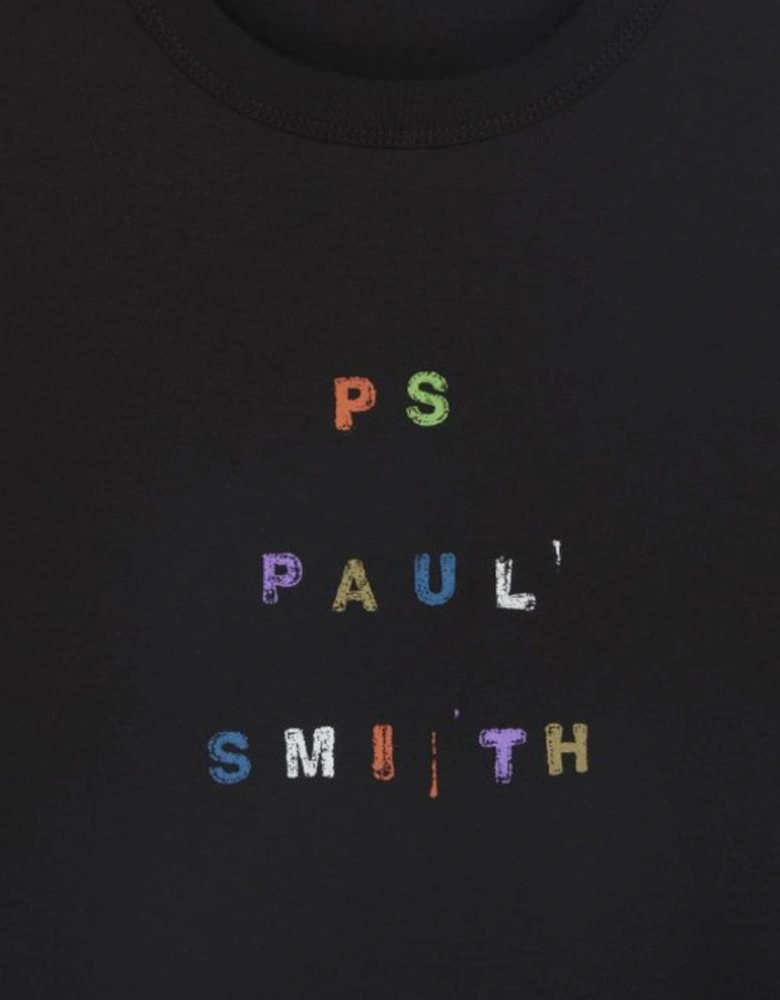 PS Casual Fit Print T-Shirt - Black