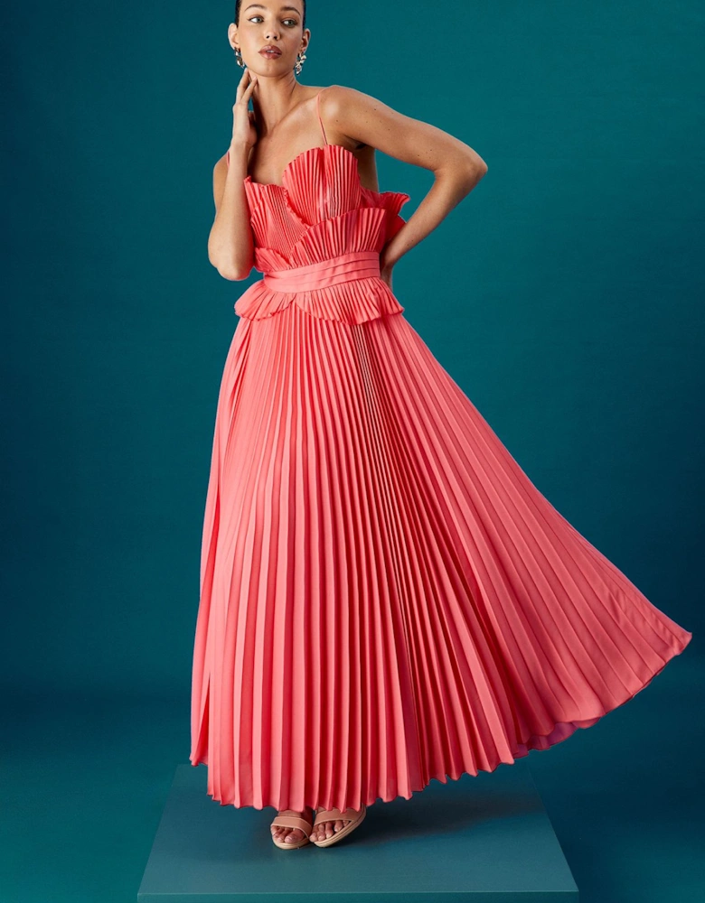 Muse Frill Front Volume Midi Dress