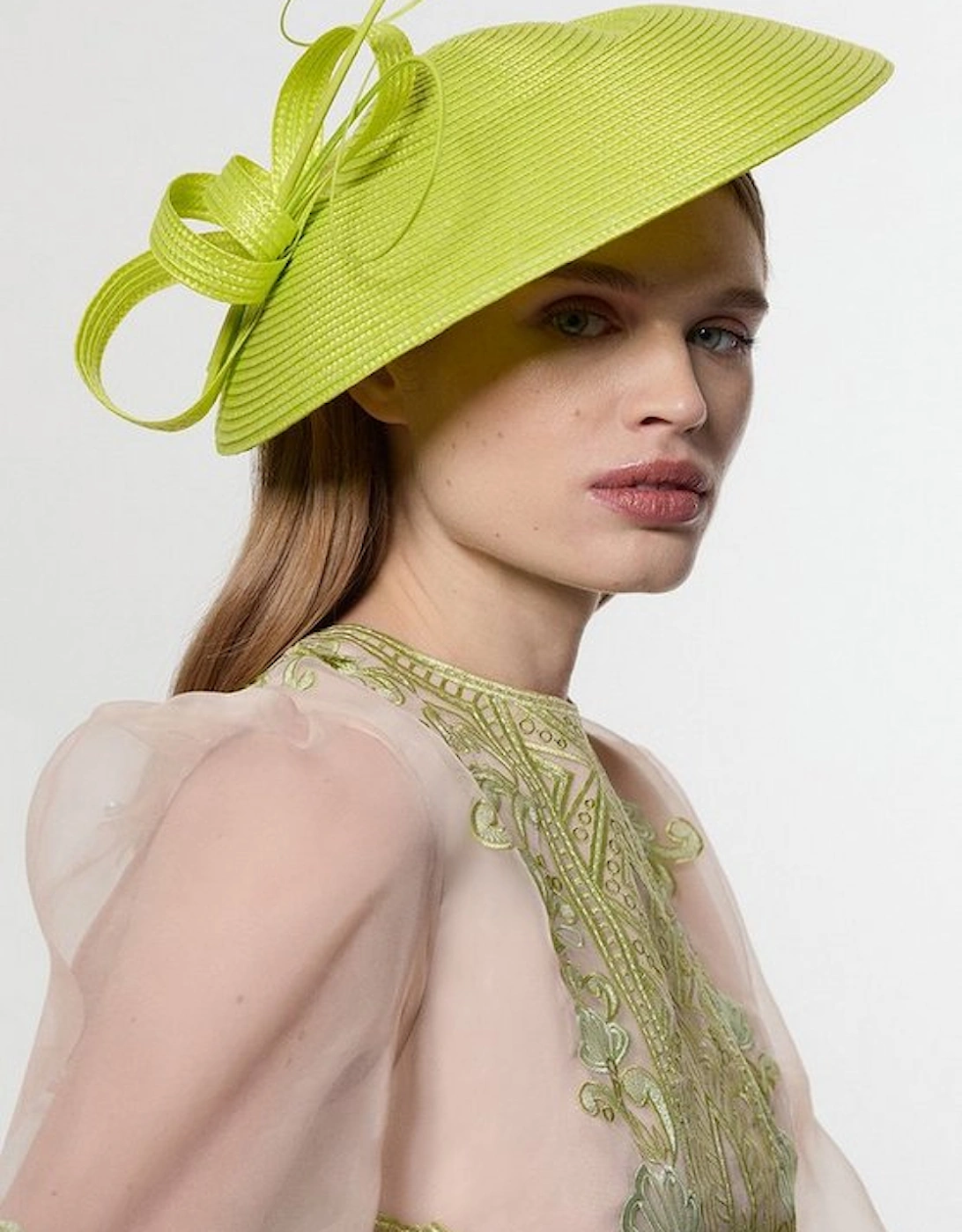 Quill Detailed Contrast Fascinator, 4 of 3