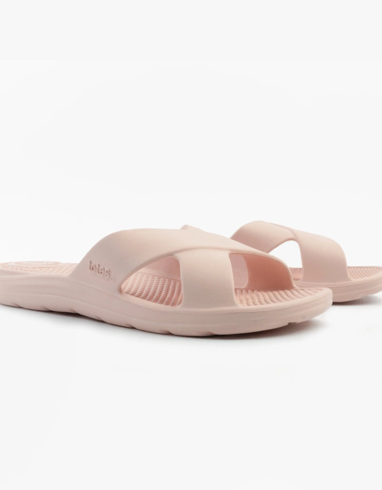 0359FSND Womens Cross Slides Evening Sand